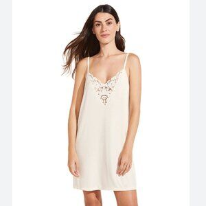 Eberjey Naya Chemise, Ivory, M